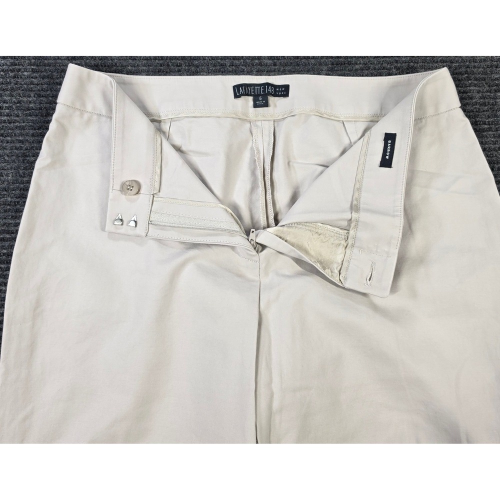 Lafayette 148 New York Pants Womens 12 Beige Excellent Flare Dress Trousers